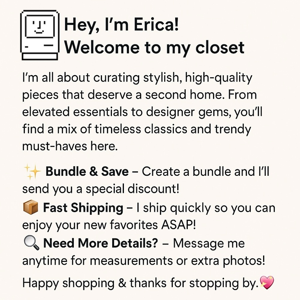 Meet your Posher, Erica